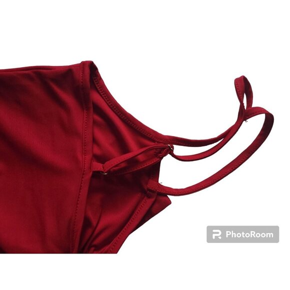 Dressfo, polyester strap blouse, red, for women, Size S, NWT - Picture 8 of 10